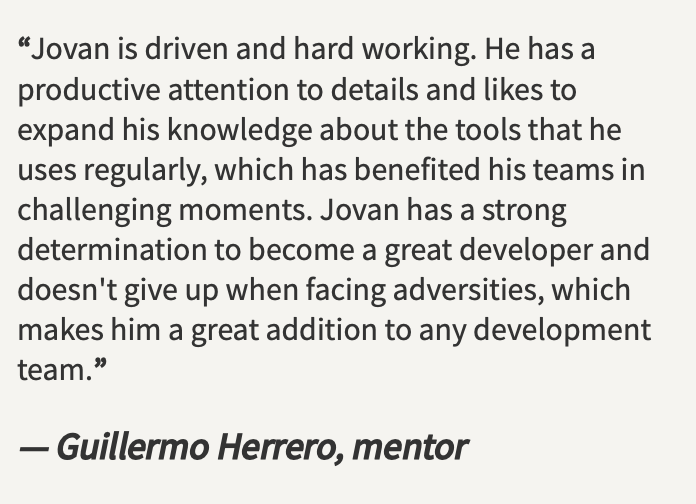 Mentor opinion